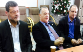 رئيس بلدية الناصرة علي سلام بزيارة معايدة للمسيح الانجيلية | موقع سوا 