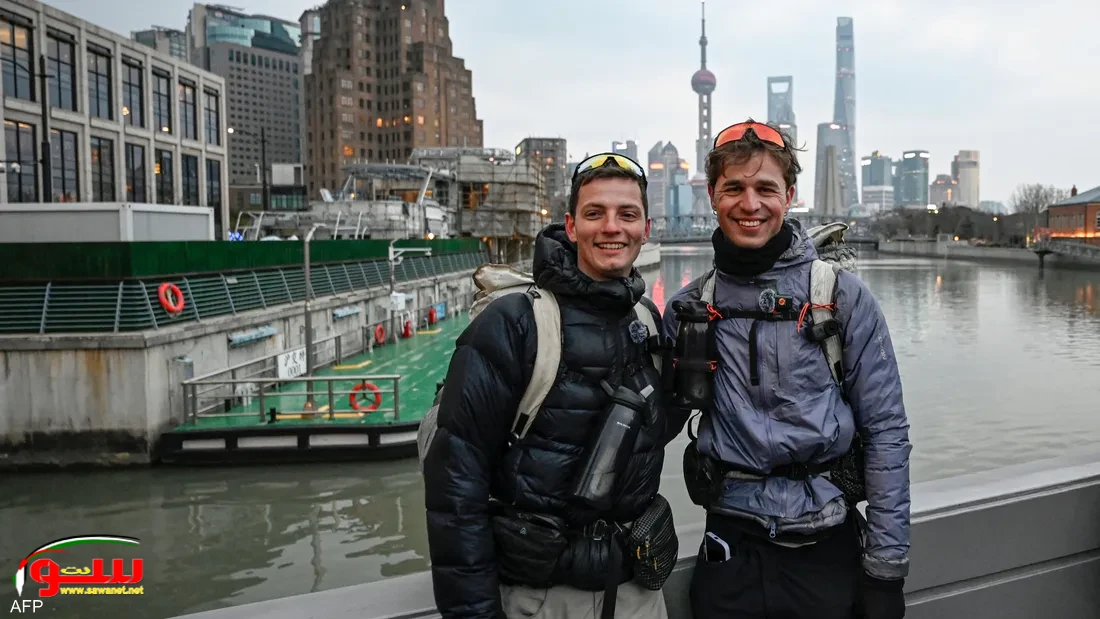 نهاية سعيدة لمغامرة صديقين ,, من فرنسا إلى الصين مشياً..