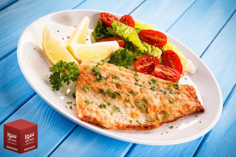 سمك بصوص الليمون والزبدة